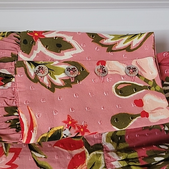 FARM RIO Aura Floral Cotton Skater Mini Dress - Picture 5 of 13